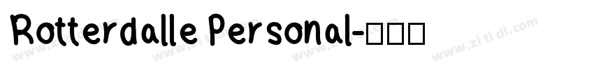 Rotterdalle Personal字体转换